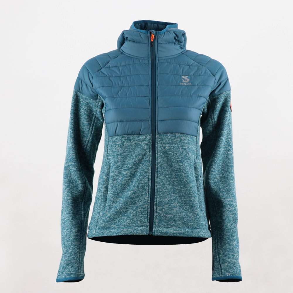 2021 Good Quality Kids Padded Jacket - Women’s sweater fleece hybrid jacket 8219536 – Senkai detail pictures