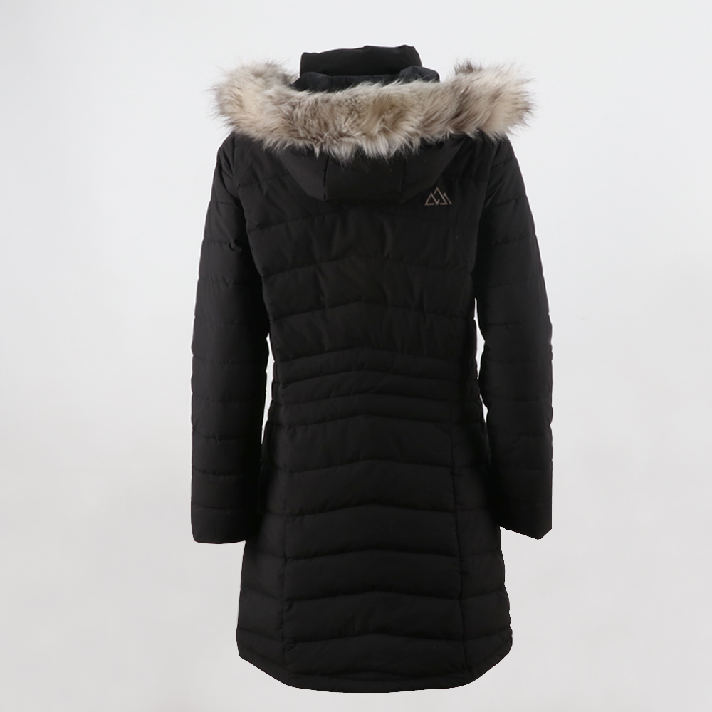 Puffer Jacket for Women,Winter Bubble Recycled Padding Long Puffer Coats with Detachable Faux Fur Collar