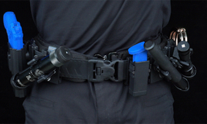 What are the advantages of the new police waist belt?