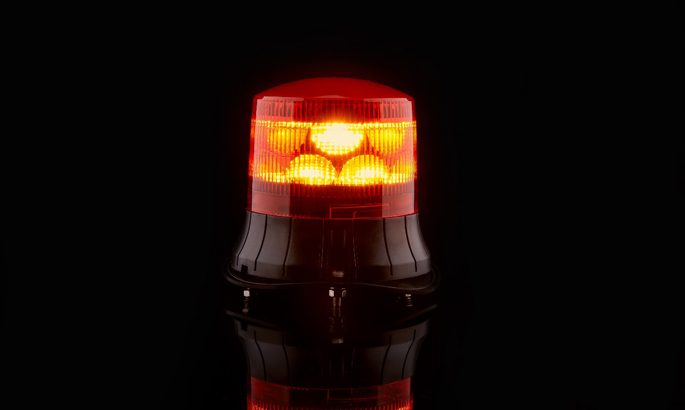 What does it mean when a police car flashes red?
