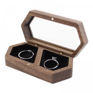 Shangrun Rustic Wedding Wooden Jewelry Box