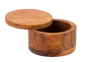 Shangrun Acacia Wood Salt or Spice Box