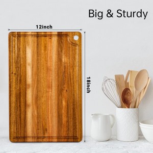 Shangrun Large Acacia Wood Cutting Board foar keuken