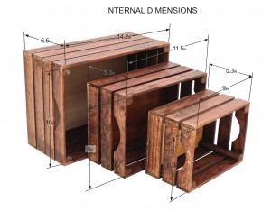 Shangrun Wood Crates For Vintage Decorative Display