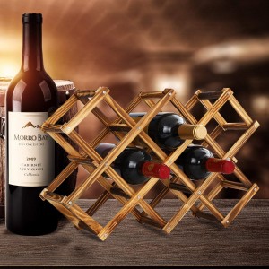 Shangrun емкостью 10 бутылок складная отдельно стоящая деревянная стойка для вина