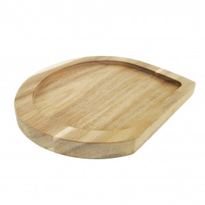 Shangrun drveni ukrasni pladanj za posluživanje Drveni ukrasi Craft tanjuri