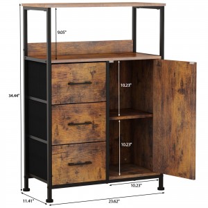 Shangrun Industrial Storage Cabinet With 3 Drawers And Door