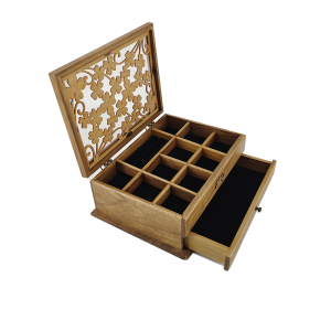 Shangrun Jewelry Wooden Box Organizer Para sa Desktop