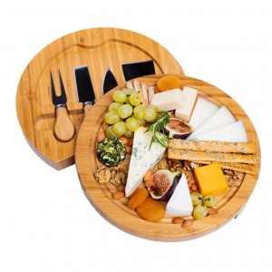 Shangrun Placă de tăiat pentru brânză Set de cuțite și carne de mâncare