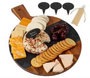 Shangrun Large Round Charcuterie Board With Handle