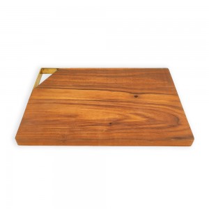Shangrun Acacia Wood Cutting Board With Metal Accent