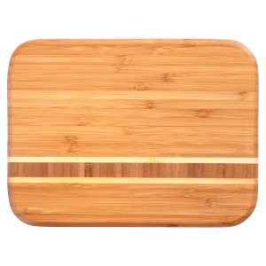 Shangrun ジュース溝ハンドグリップ付き木製まな板