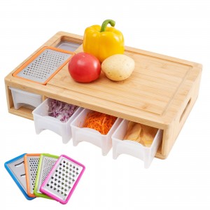 Shangrun Bamboo Cutting Board With Containers
