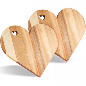 Tabla de servir en forma de corazón de madera Shangrun