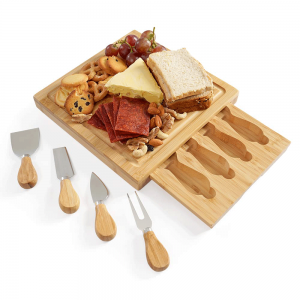 Shangrun Bamboo Cheese Plate Including Knife Sets