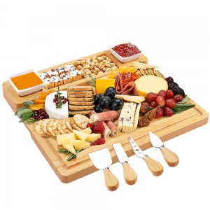 Shangrun Large Charcuterie/Cheese Boards And Knife Set