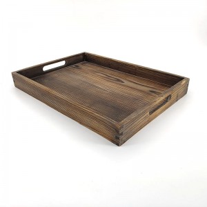 Shangrun Hardwood Coffee Table Tray (Ash Wood), Extra Large Ottoman Tray
