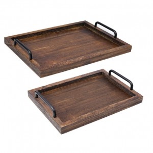 Shangrun Rustic Decorative Trays For Coffee Table