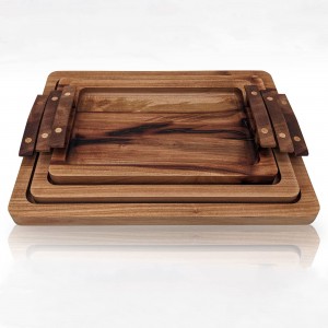 Shangrun Wood Serving Tray With Handles