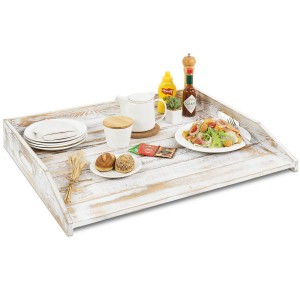 Shangrun Whitewashed Solid Wood Noodle Board Stove Cover