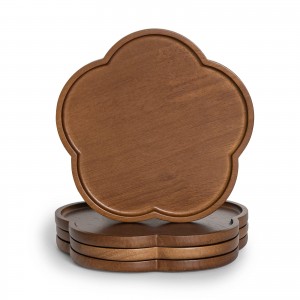 Набор деревянных тарелок Shangrun из 4 штук – Тарелки для зарядки
