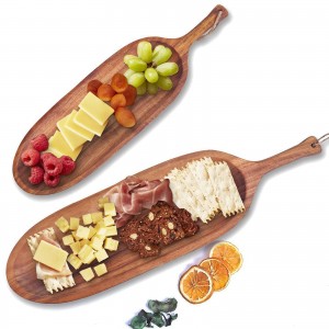 Shangrun Wooden Serving Board,Serving Plates With Handle