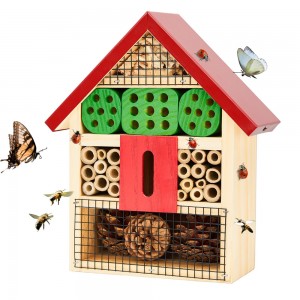 Shangrun Pollinating Insect Hotel For Carpenter Bee Butterfly Ladybugs Live