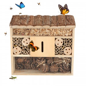 Shangrun záhradný hmyzí hotel pre včely Habitat Butterfly Ladybugs Home Made Handmade