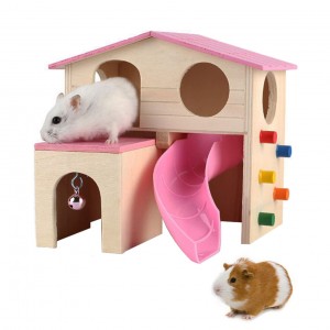 Shangrun Wooden Hut Play Toys Chews For Small Animals Like Dwarf Hamster And Mouse