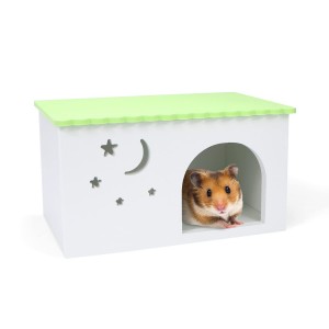 Shangrun Wooden Hamster Hideout House Small Pets Sleeping Hut