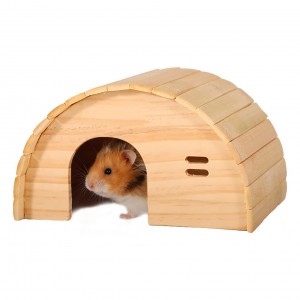Shangrun Hamster Wooden House With Windows Dwarf Hamster Hideout