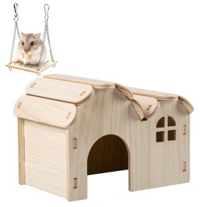 Shangrun Wooden Hamster House For Small Pet