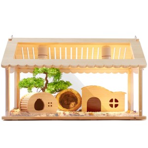 Shangrun Transparent Hamster Cage, Small Animal Cage