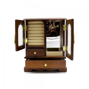 Shangrun European Style Luxury Necklace Wooden Jewelry Box