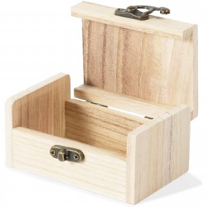 Shangrun Unfinished Wood Box Set With Lid