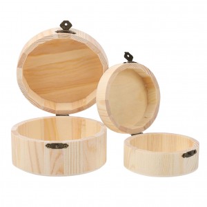 Shangrun Round Wood Box