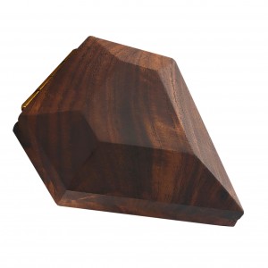 Дерев'яна коробка для обручок Shangrun, що обертається, футляр для зберігання кільця з магнітною застібкою