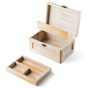 Shangrun Wooden Stash Box With Rolling Tray Stash Box