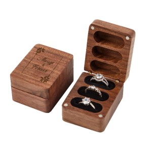 Shangrun 3 Slot For Wedding Ceremony Engagement Valentine’s Day Birthday Ring Bearer Box