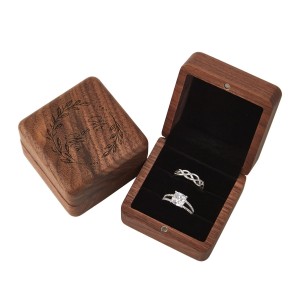 Shangrun Mr & Mrs Ring Box 2 Slots For Proposal Wedding