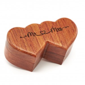 Shangrun Handicraftviet Ring Box Mr And Mrs – Handgjord Heart Shape Ring Box