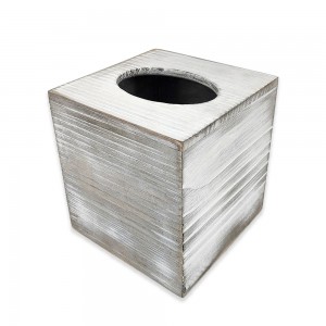 Shangrun Wood Square Bathroom Tissue Box