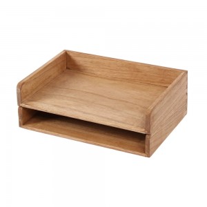 Shangrun Wood Stackable Paper Trays For Office Supplies And Accessories