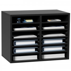 Shangrun 12 Compartments Office Mailbox With Adjustable Shelves