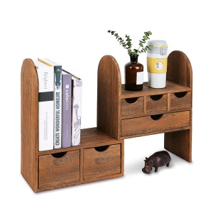Shangrun Large Extendable Wooden Desktop Organizer For Office Supplies