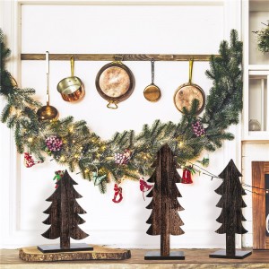 Shangrun 3 peças de decorações para árvores de Natal de mesa