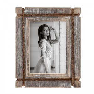 Shangrun 5×7 Picture Frame Wood Rustic