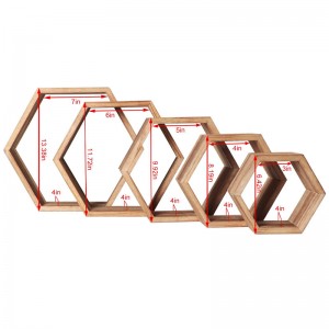 Shangrun Hexagon Floating Shelves