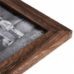 Display di cornice di foto in legnu massiu naturale Shangrun