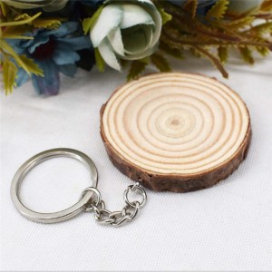 Porte-clés en bois bricolage vintage Shangrun